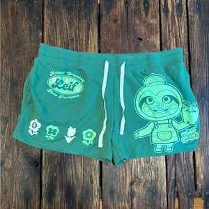 Hot Topic Green Animal Crossing Pajama Shorts